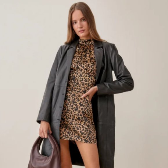 Reformation Cheetah Print Mini Dress - Picture 2 of 12